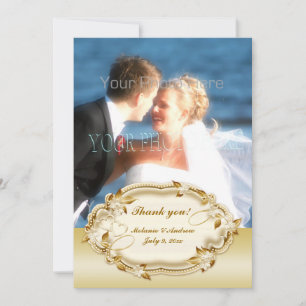 De Remerciements Ornate Gold Frame, Carte photo