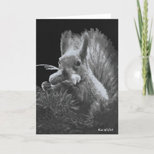 De Remerciements Paddy Cake, Carte pliée d'écureuil