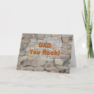 De Remerciements Papa - T'es Rock ! carte fête des pères