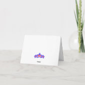 De Remerciements Papier Carte pour notes américain (Dos)