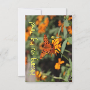 De Remerciements papillon floral qui manque votre carte