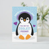 De Remerciements Penguin Classroom Carte Saint-Valentin pour enfant (Debout devant)