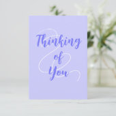 De Remerciements Penser à votre carte en pourpre (Debout devant)