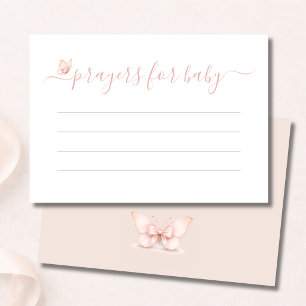 De Remerciements Petit Papillon Baby Shower Prières Pour Bébé Carte