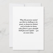 De Remerciements Philippiens 4:13 Carte d'encouragement (Dos)