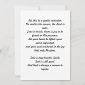 De Remerciements Philippiens 4:4 Carte d'encouragement (Dos)