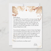 De Remerciements Photo customisée Carte Plat Florale Fête des Mères (Dos)