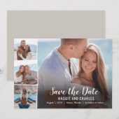 De Remerciements Photos superposées Enregistrer La Carte Date (Devant / Derrière)