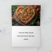 DE REMERCIEMENTS PLUS QUE PIZZA, CARTE D'AMOUR (Intérieur)