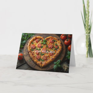 DE REMERCIEMENTS PLUS QUE PIZZA, CARTE D'AMOUR