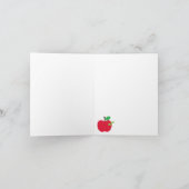 De Remerciements Pomme enseignant avec carte Worm (Intérieur)