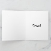 De Remerciements Pour toujours carte d'amour (Intérieur)