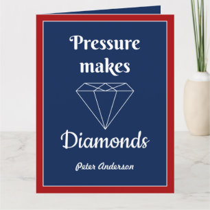De Remerciements Pression fait Diamonds Félicitation carte
