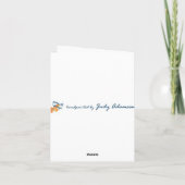 De Remerciements Primroses Carte pour notes "Merci" (Dos)
