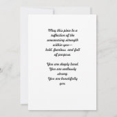 De Remerciements Proverbes 31:25 Carte d'encouragement (Dos)