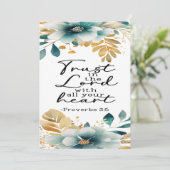 De Remerciements Proverbes 3:5 Carte d'encouragement (Debout devant)