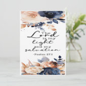 De Remerciements Psaumes 27:1 Carte d'encouragement (Debout devant)