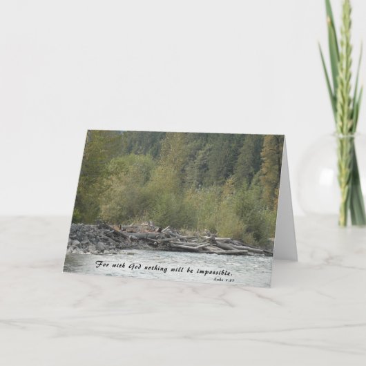 De Remerciements Rien ne sera impossible - Carte d'Ecriture (Devant)