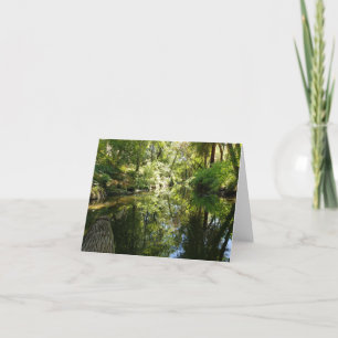 De Remerciements Rivière cool reflétant la verdure carte pour notes
