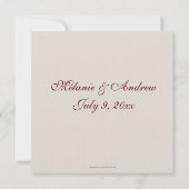 De Remerciements Rose des notes musicales Carte photo (Dos)