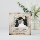 De Remerciements Rose des notes musicales Carte photo (Debout devant)