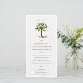 De Remerciements Rustic Tropical Beach Palm Trees Mariage Carte Men (Debout devant)