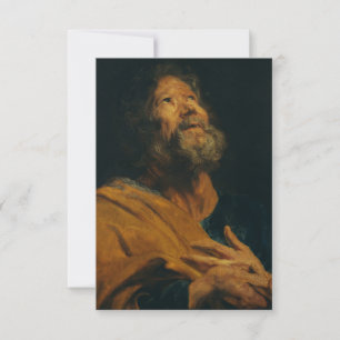 De Remerciements Saint Pierre l'apôtre par Van Dyck carte sainte