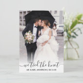 De Remerciements Script Moderne Et Branché Nous Avons Lié La Carte  (Debout devant)