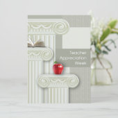 De Remerciements Semaine d'appréciation des enseignants Carte perso (Debout devant)