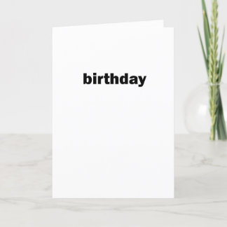 De Remerciements simple carte d'anniversaire
