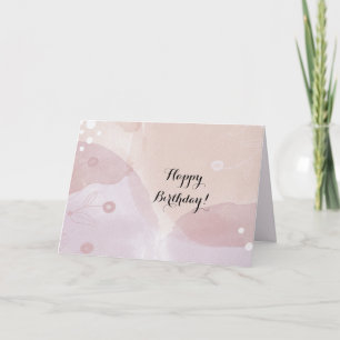 De Remerciements Soft Pastel Boho Bonne Carte d'Anniversaire