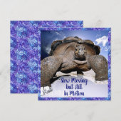 De Remerciements Tortue - Drôle carte d'anniversaire (Devant / Derrière)