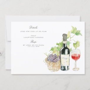 De Remerciements Toscane Aquarelle Italienne Dîner Carte