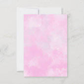 De Remerciements Tour Eiffel Carte d'Anniversaire rose (Dos)