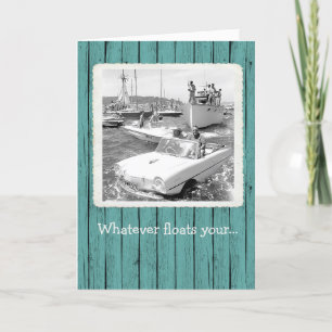 De Remerciements Tout Ce Qui Flotte Votre... Carte d'anniversaire