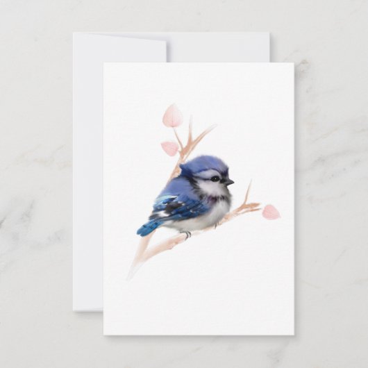 De Remerciements Toutes les occasions Blue Jay Bird Carte (Devant)