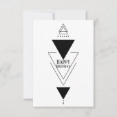 De Remerciements Triangle géométrique simple plat Carte d'anniversa (Devant)