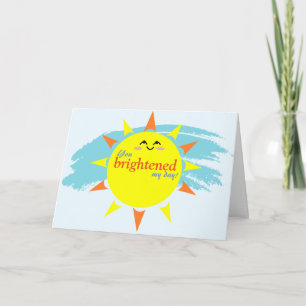De Remerciements Tu as égayé ma journée et je te dis carte