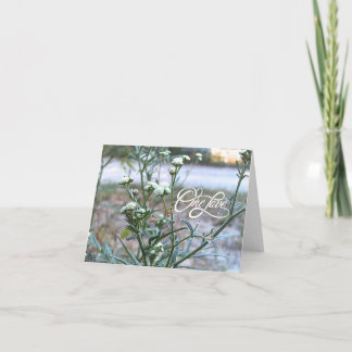 De Remerciements Un amour, fleur sauvage blanche, carte blanche d'a