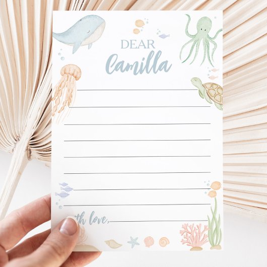 De Remerciements Une Carte Message Capsule Temps Mer Sous Mer