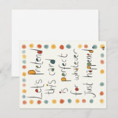 De Remerciements Une carte pour TOUTES les occasions. (Devant / Derrière)