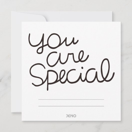 DE REMERCIEMENTS VOUS ÊTES CARTE SPÉCIALE (Dos)