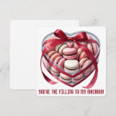 De Remerciements Vous êtes le remplissage - Carte Saint Valentin (Devant / Derrière)