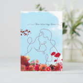 De Remerciements Vous êtes ma carte d'amour (Debout devant)