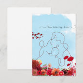 De Remerciements Vous êtes ma carte d'amour (Devant / Derrière)