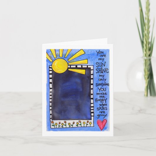 De Remerciements Vous êtes mon carte pour notes Sunshine (Devant)