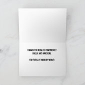 De Remerciements vous êtes un type - carte quotidienne (Intérieur)