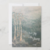 De Remerciements Voyage paisible Carte pour notes plat (Devant)