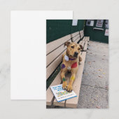 De Remerciements Zoo cosplay book Funny Chien Carte photo (Devant / Derrière)