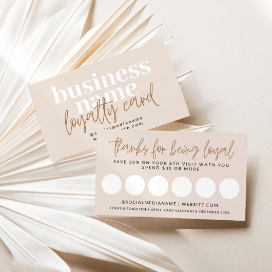 De Rendez-vous Carte Boho Loyalty Timbre Moderne